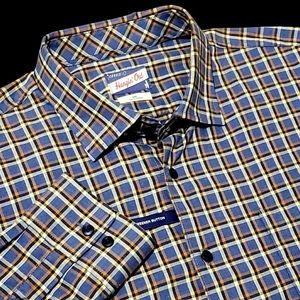 Johnnie-O Mens 2XL Multicolor Check Plaid Long Sleeve Button Shirt $135